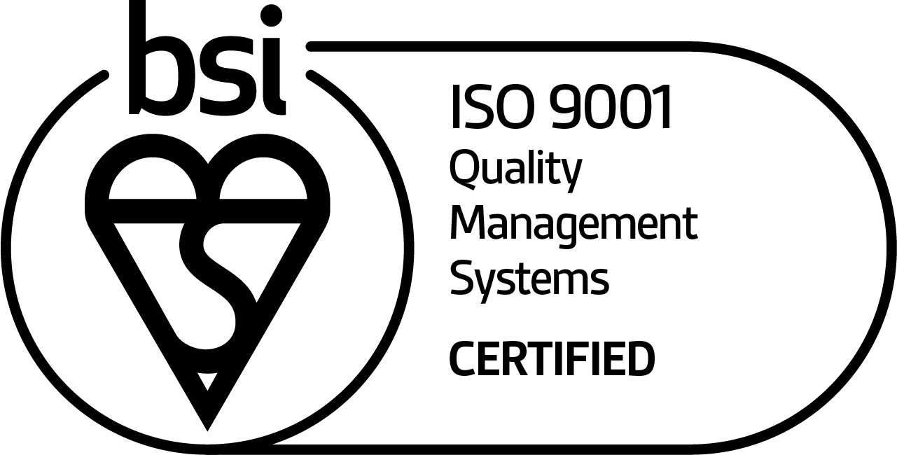 BSI Mark of Trust — ISO 9001 Quality Management Systems Certified